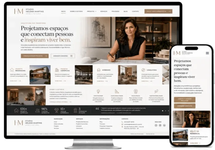 site para arquitetos