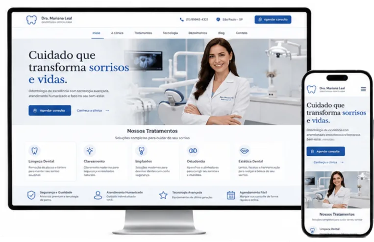 site para dentistas