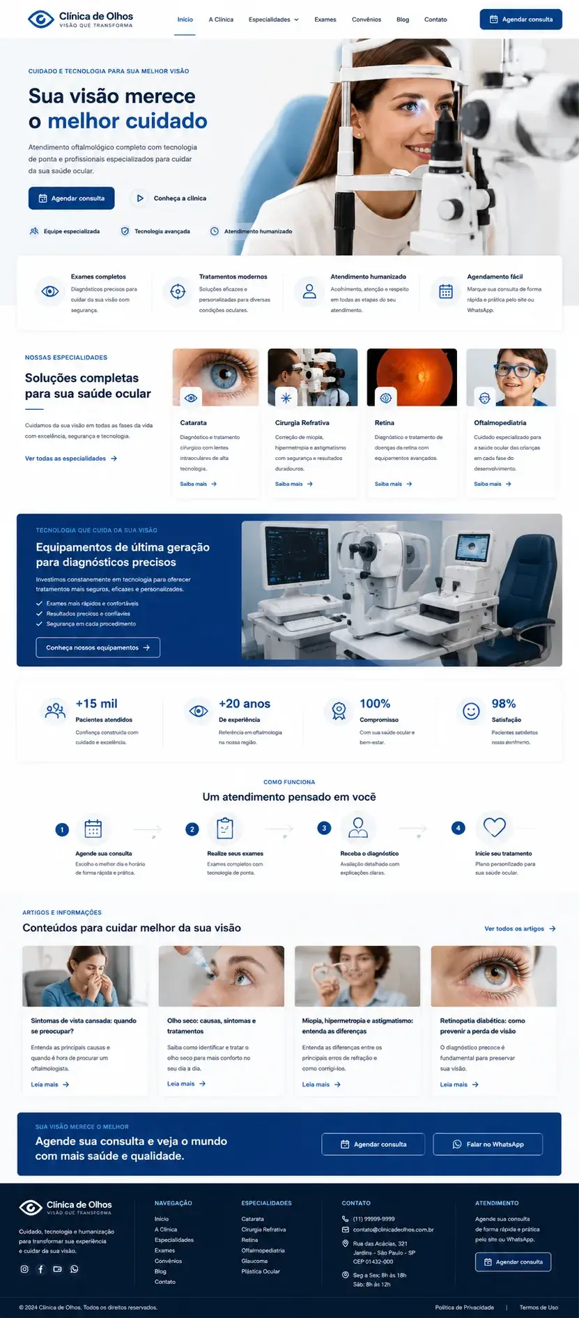 site profissional clinicas
