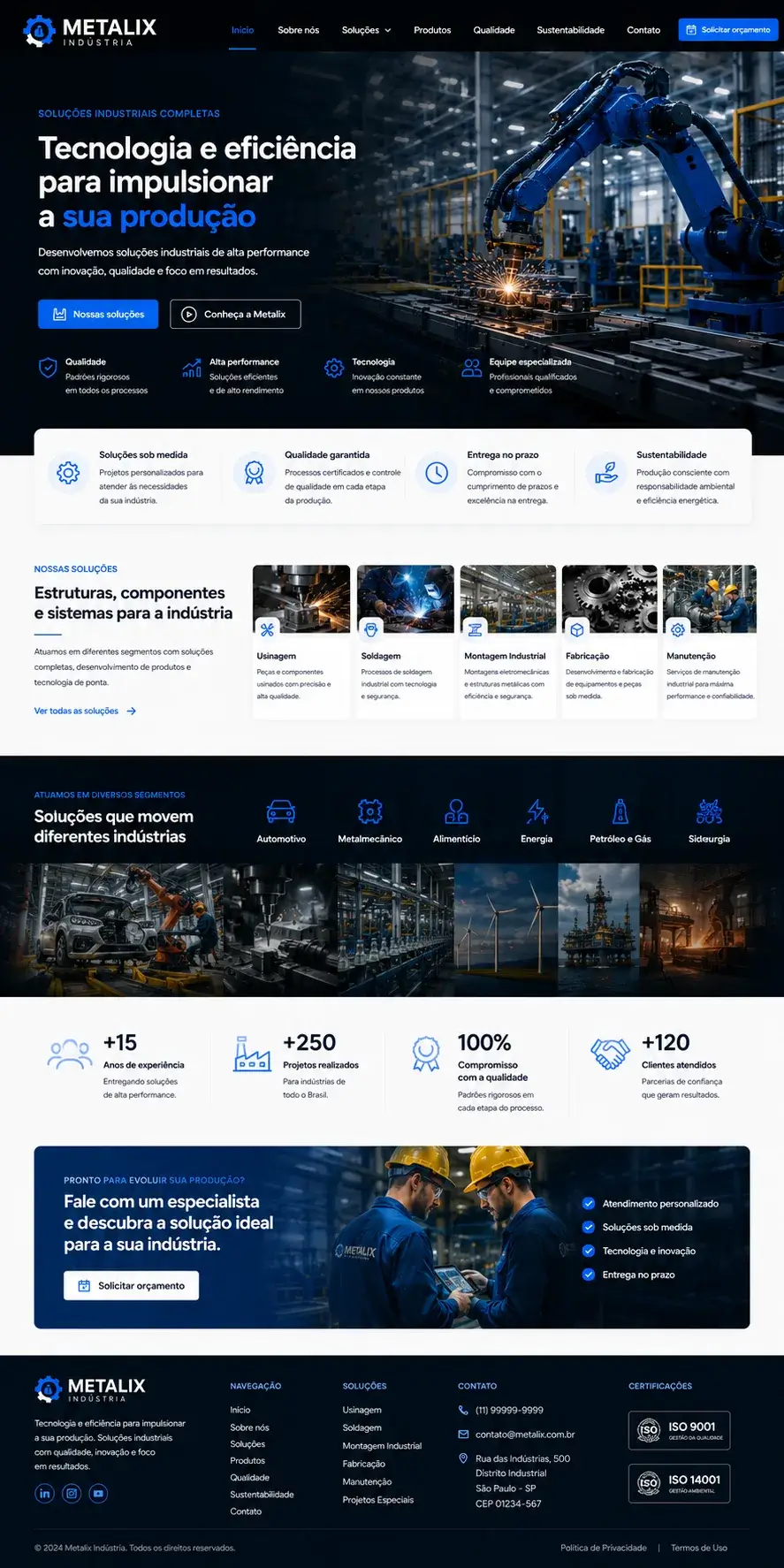 site profissional industria